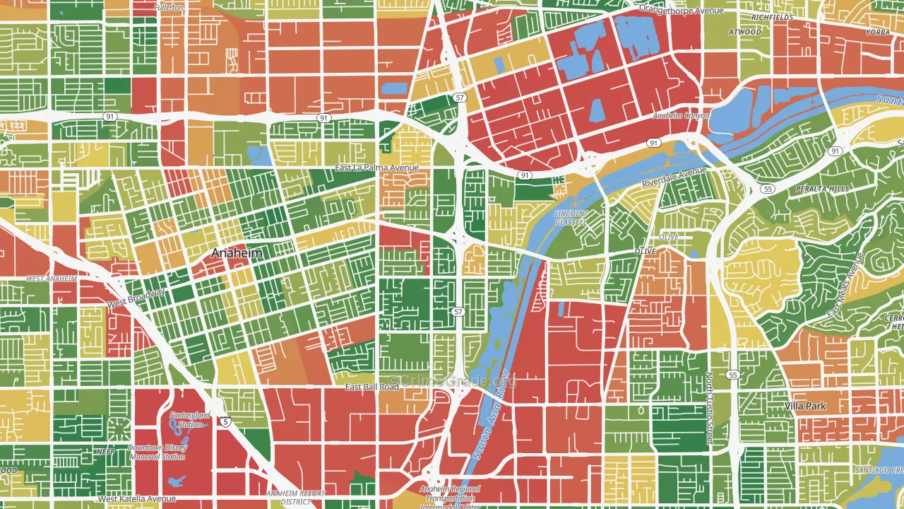 92806, CA Map of Theft Rates