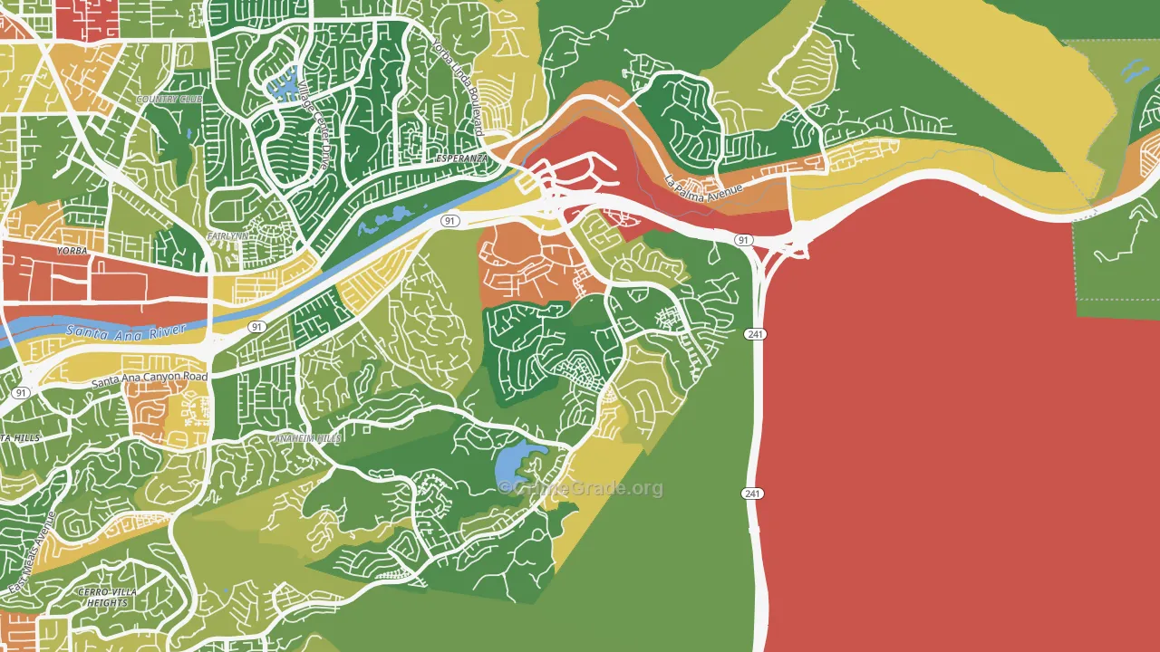 92808, CA Map of Theft Rates
