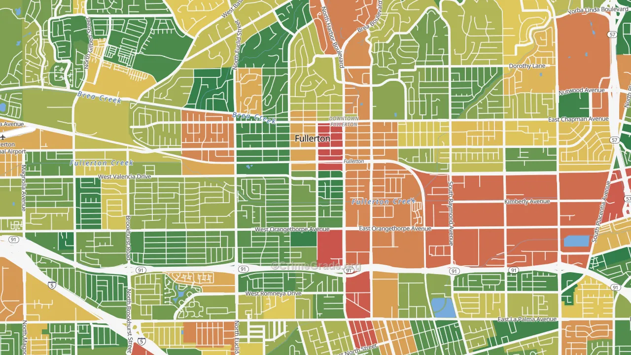 92832, CA Map of Theft Rates