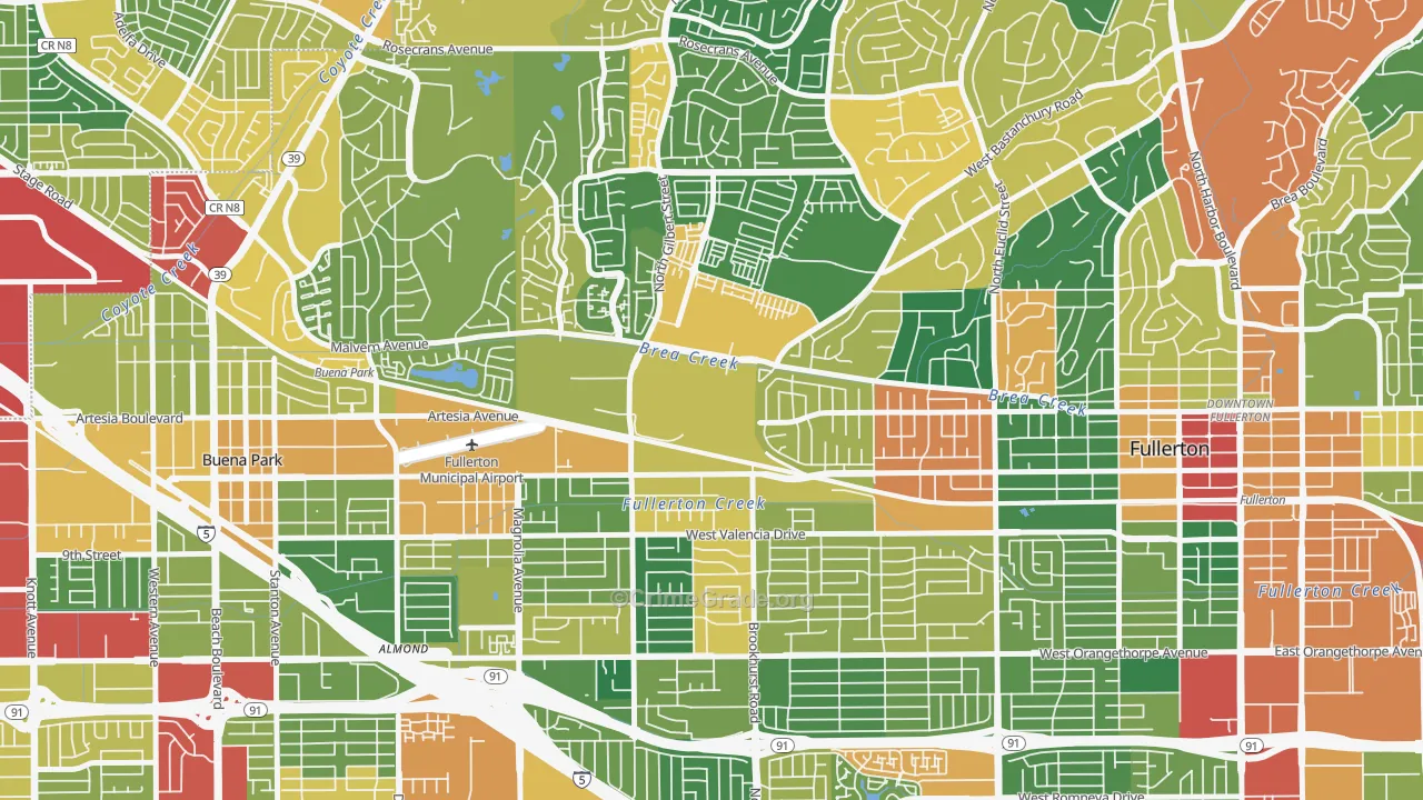 92833, CA Map of Theft Rates