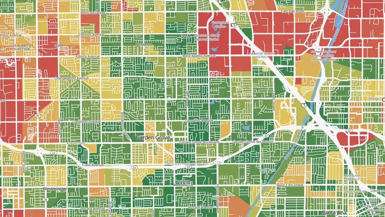 92840, CA Map of Theft Rates
