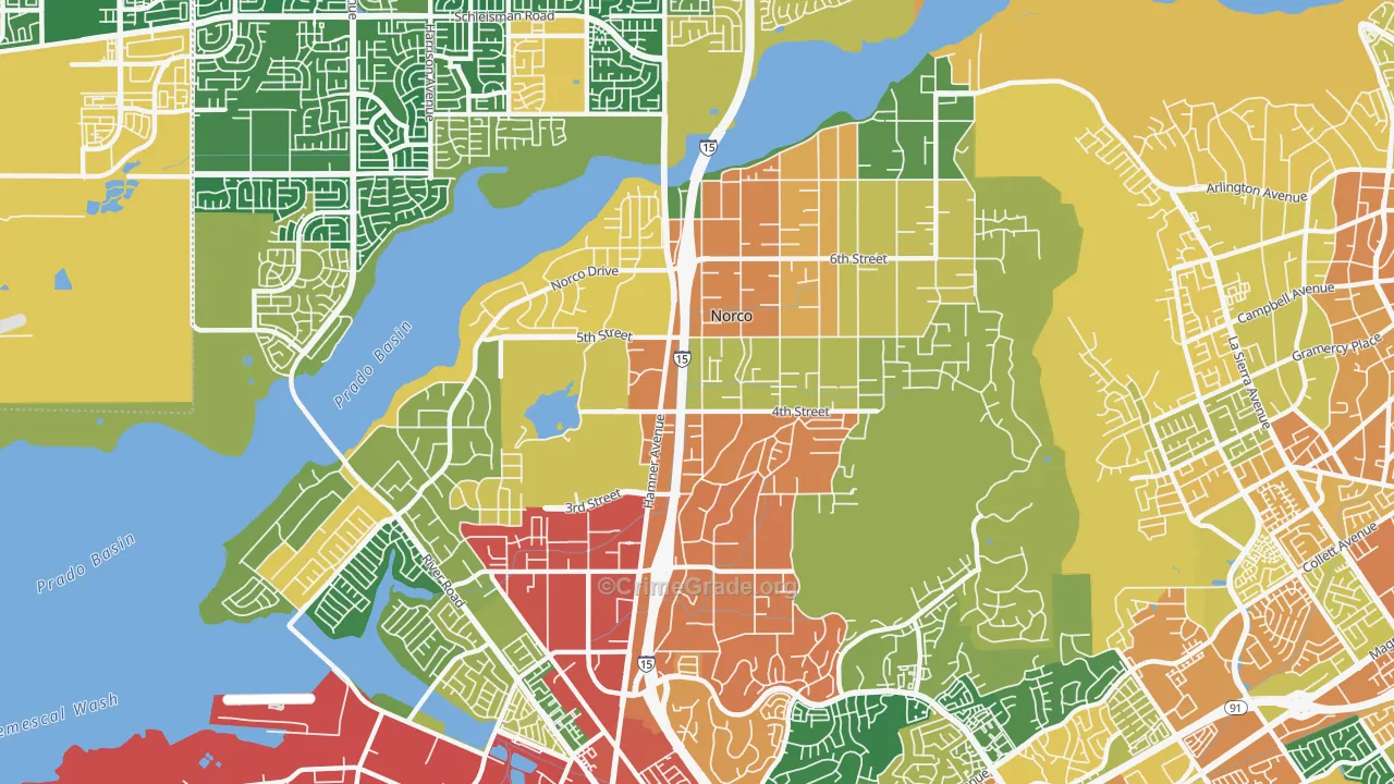 92860, CA Map of Theft Rates