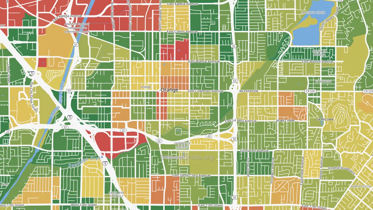 92866, CA Map of Theft Rates