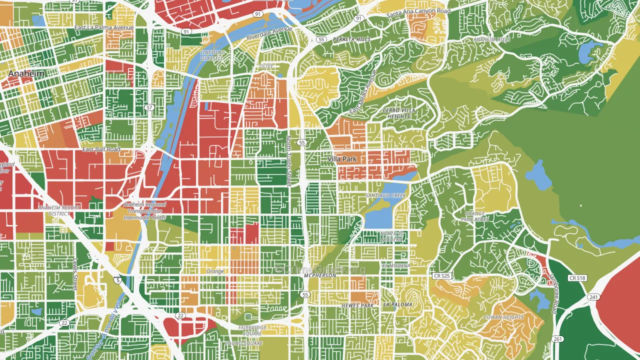92867, CA Map of Theft Rates