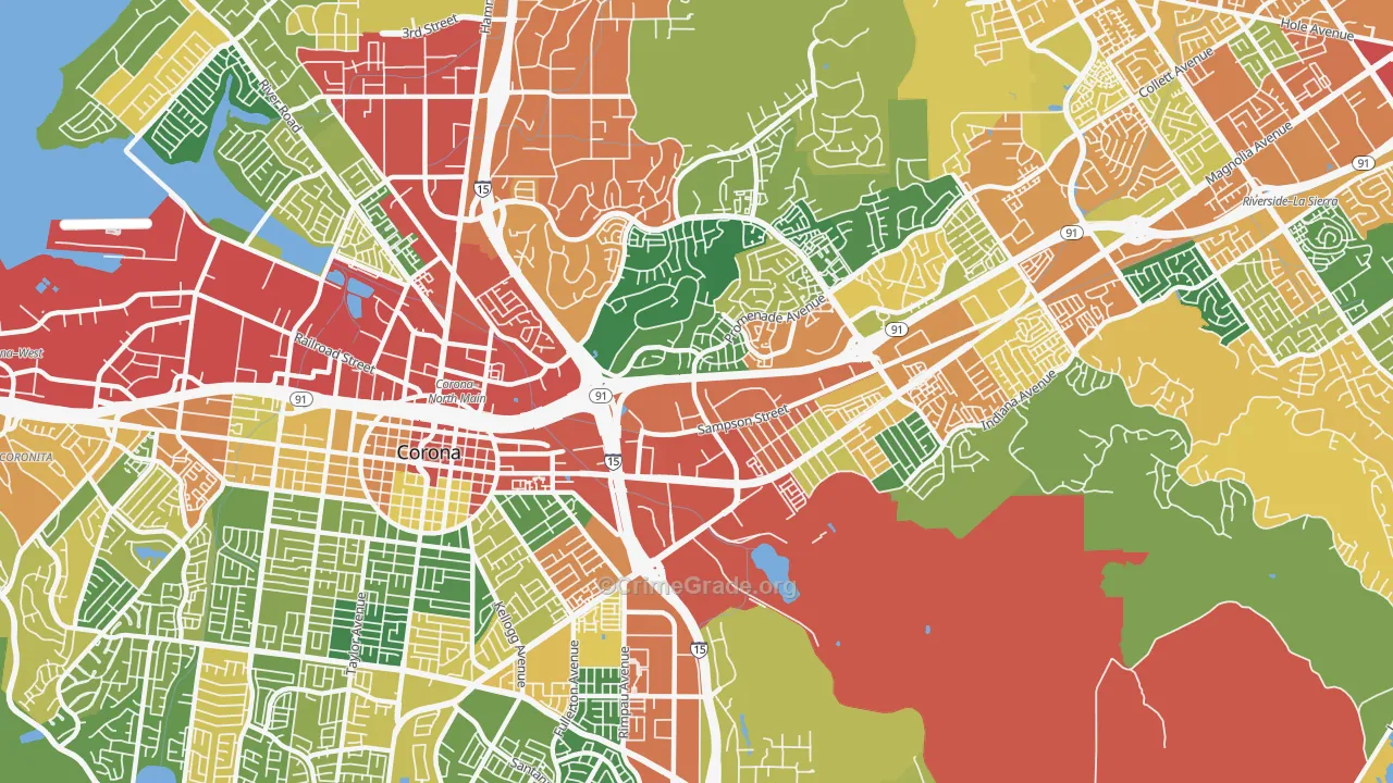 92879, CA Map of Theft Rates