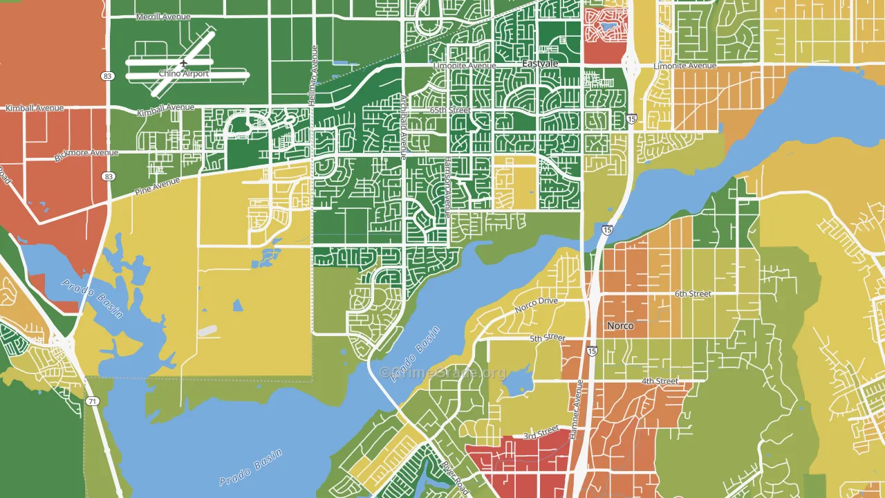 92880, CA Map of Theft Rates