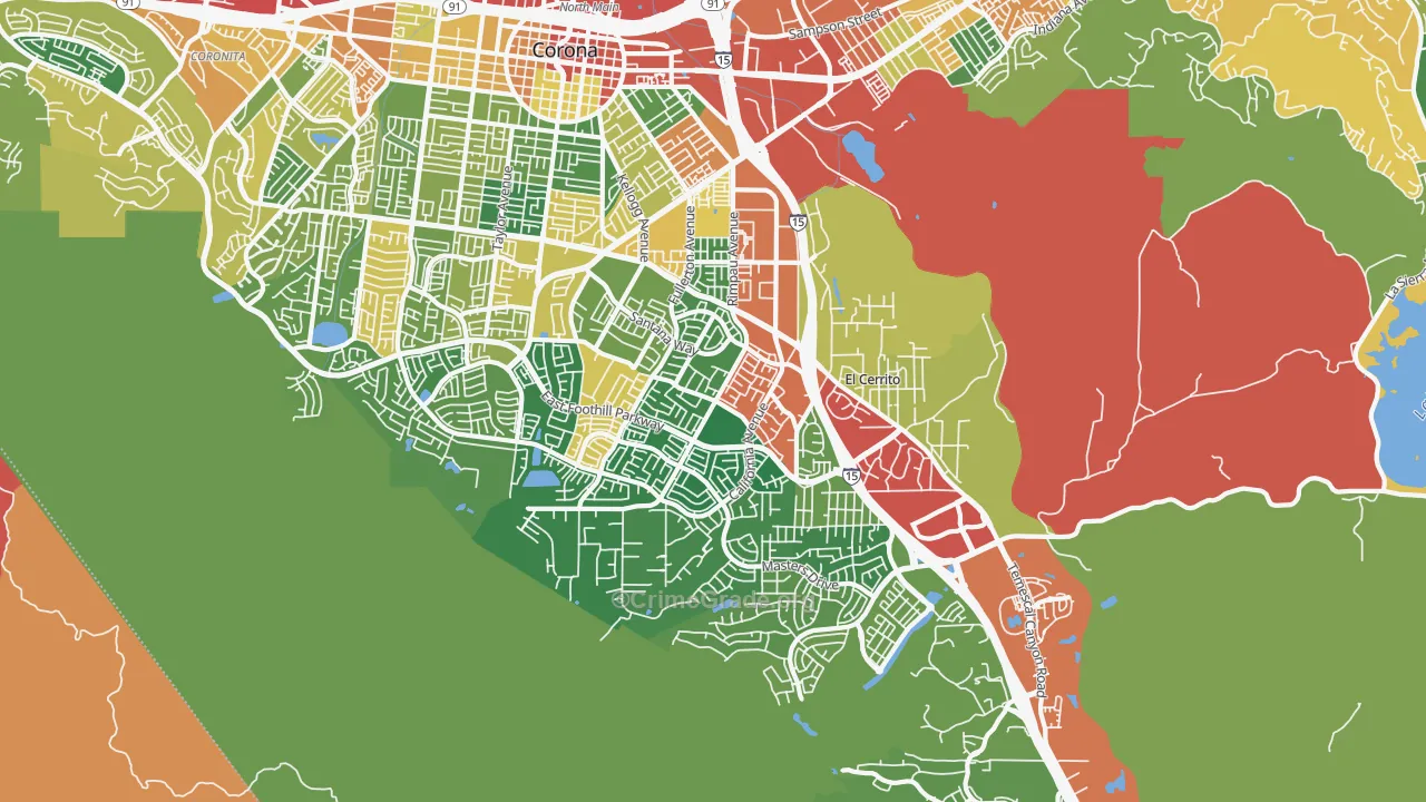 92881, CA Map of Theft Rates