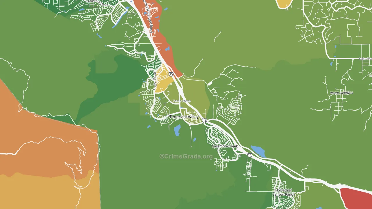 92883, CA Map of Theft Rates