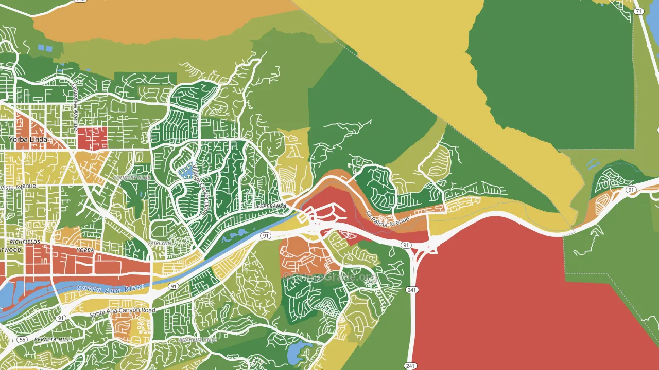 92887, CA Map of Theft Rates