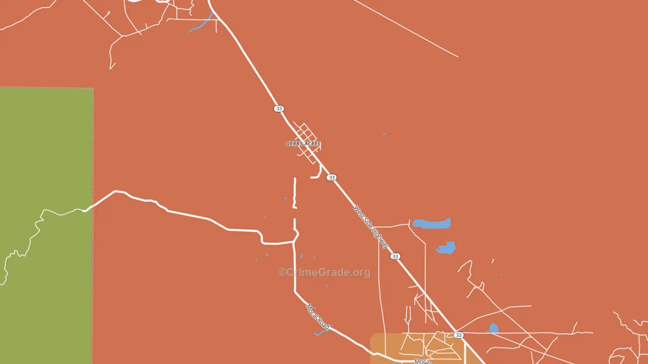 93224, CA Map of Theft Rates