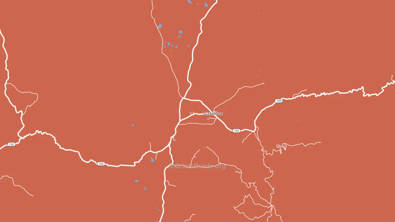 93226, CA Map of Theft Rates