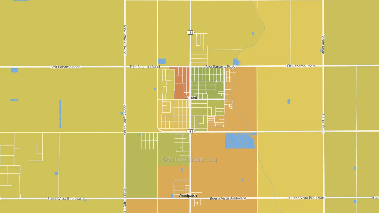 93241, CA Map of Theft Rates