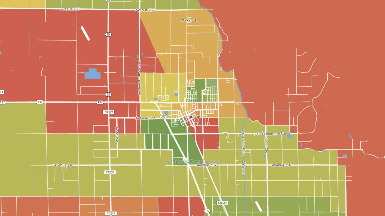 93247, CA Map of Theft Rates