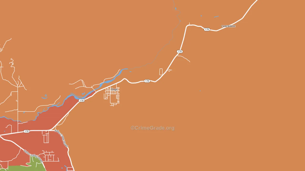 93255, CA Map of Theft Rates