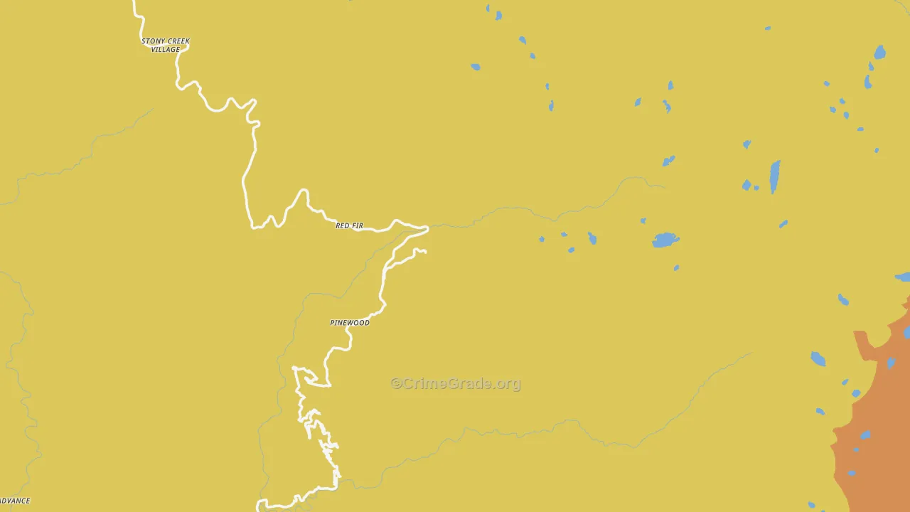 93262, CA Map of Theft Rates