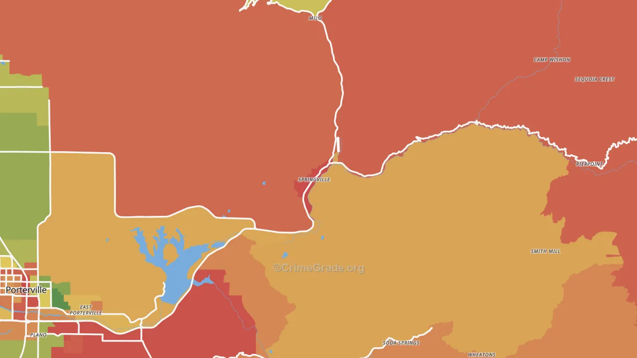 93265, CA Map of Theft Rates