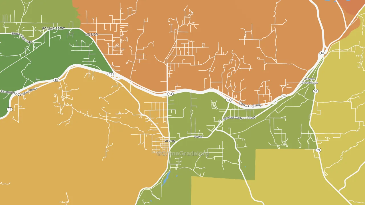93510, CA Map of Theft Rates