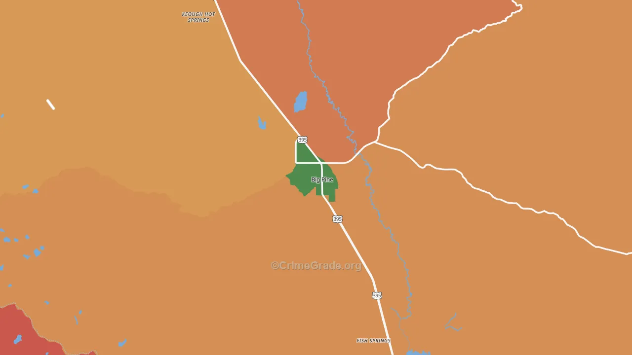 93513, CA Map of Theft Rates
