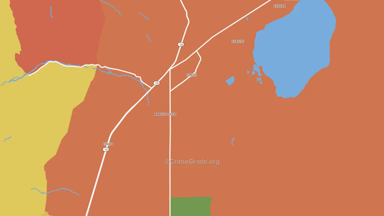 93519, CA Map of Theft Rates