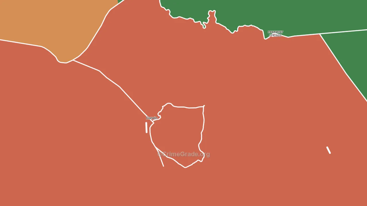 93522, CA Map of Theft Rates