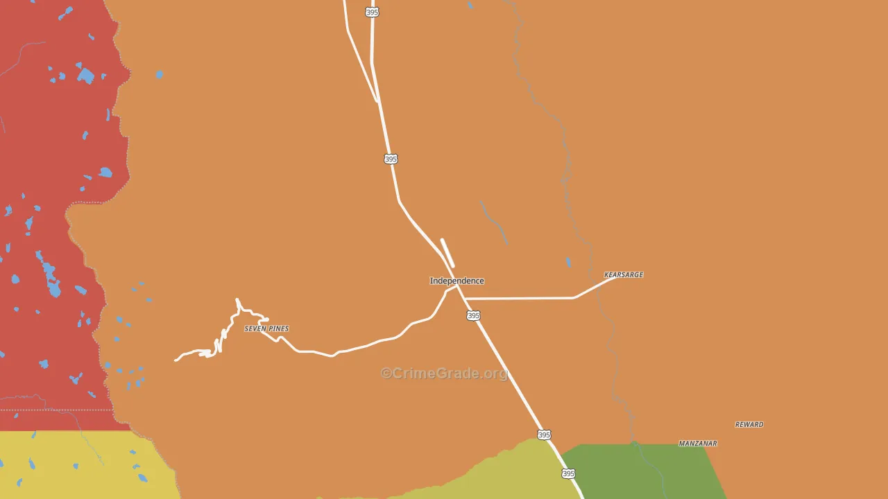 93526, CA Map of Theft Rates