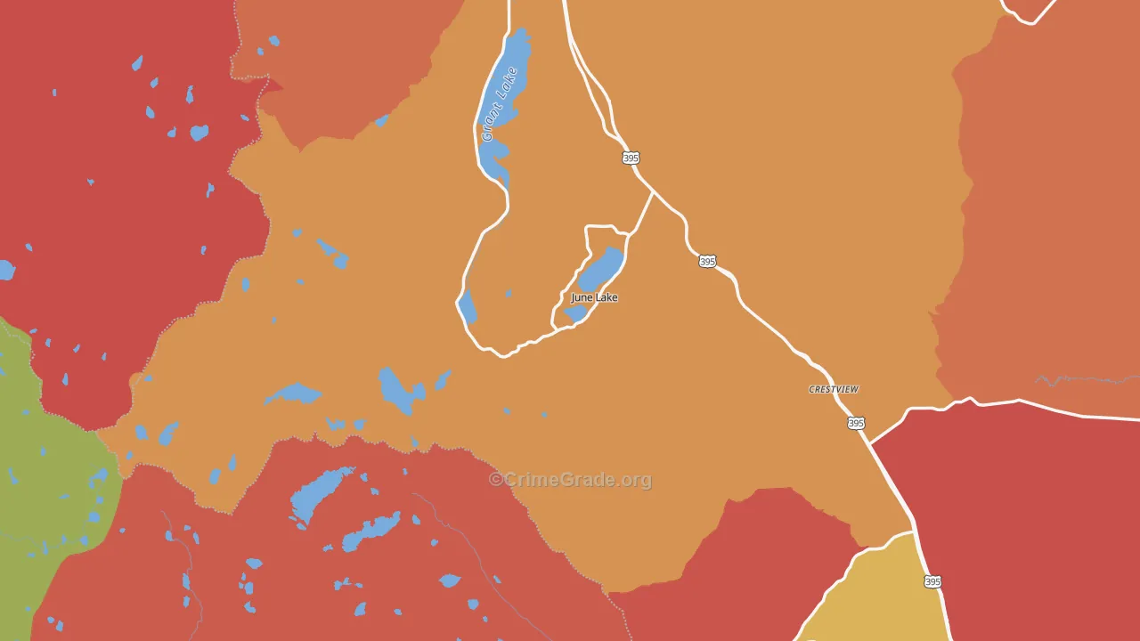 93529, CA Map of Theft Rates
