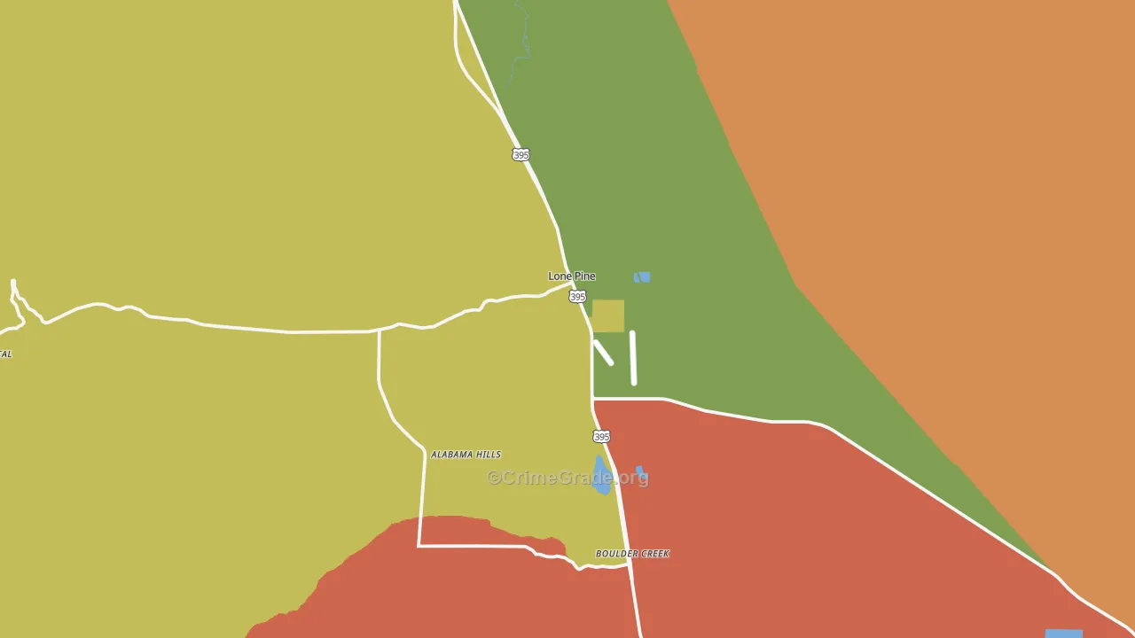 93545, CA Map of Theft Rates