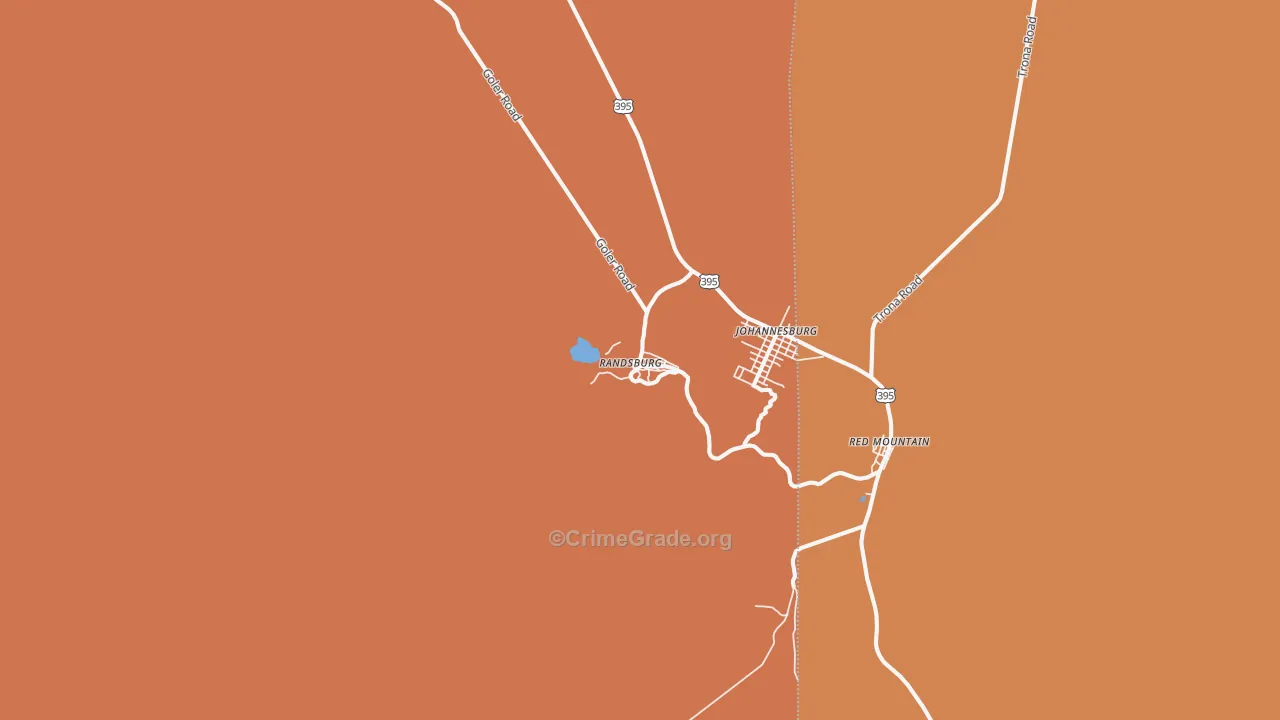 93554, CA Map of Theft Rates