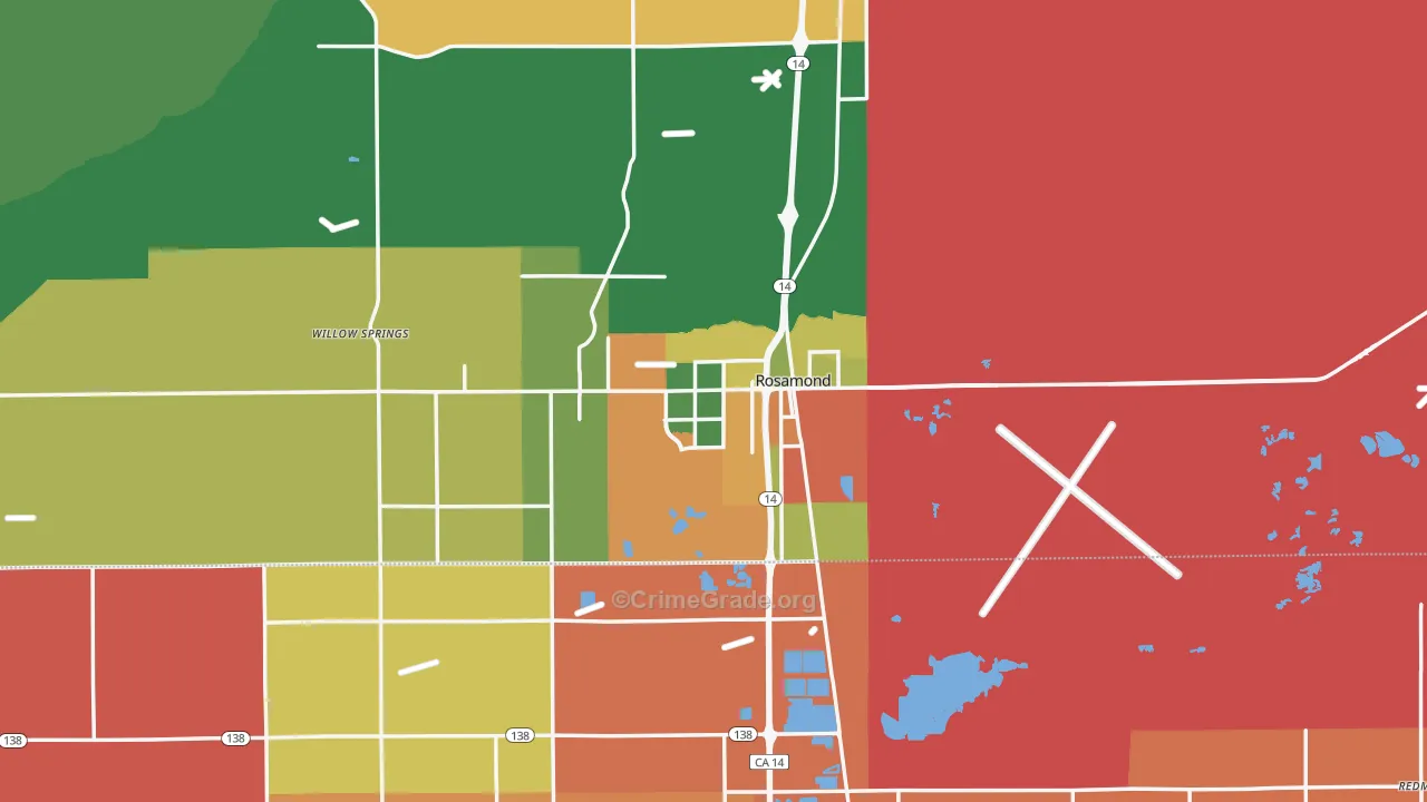 93560, CA Map of Theft Rates