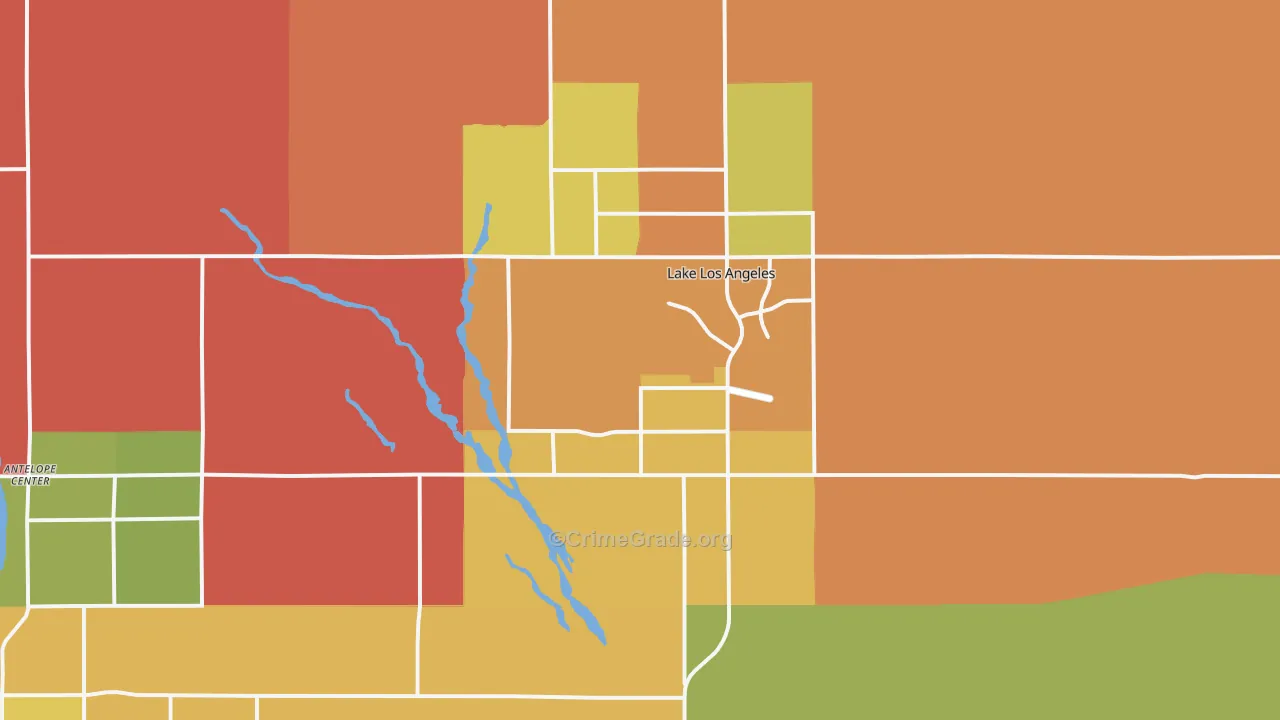 93591, CA Map of Theft Rates