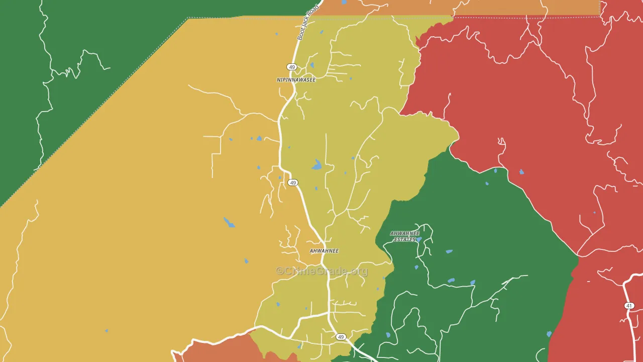 93601, CA Map of Theft Rates