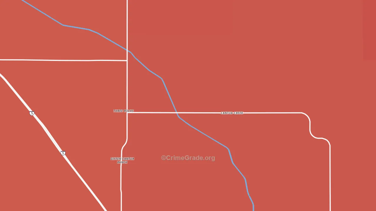 93608, CA Map of Theft Rates