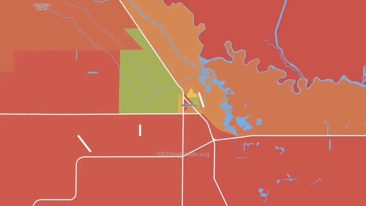93640, CA Map of Theft Rates