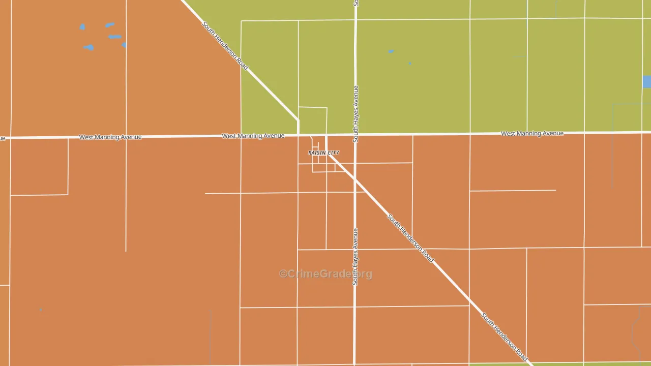 93652, CA Map of Theft Rates