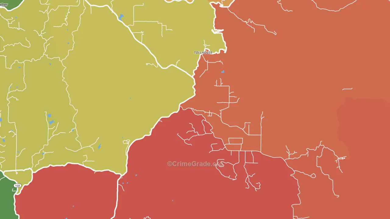 93667, CA Map of Theft Rates