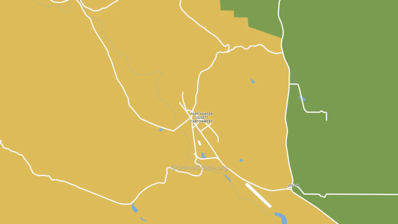 93928, CA Map of Theft Rates