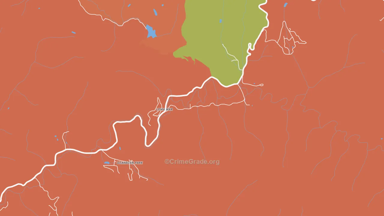94021, CA Map of Theft Rates