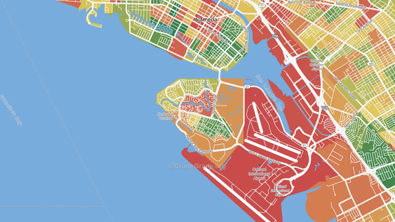 94502, CA Map of Theft Rates