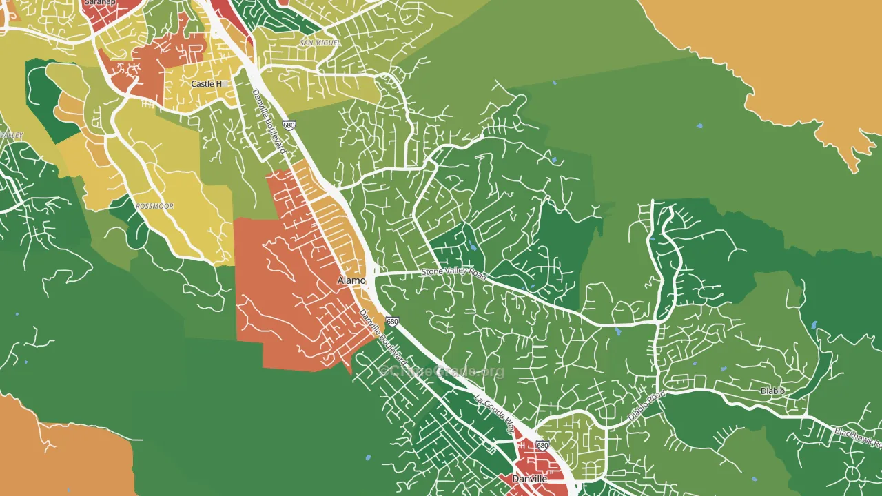 94507, CA Map of Theft Rates