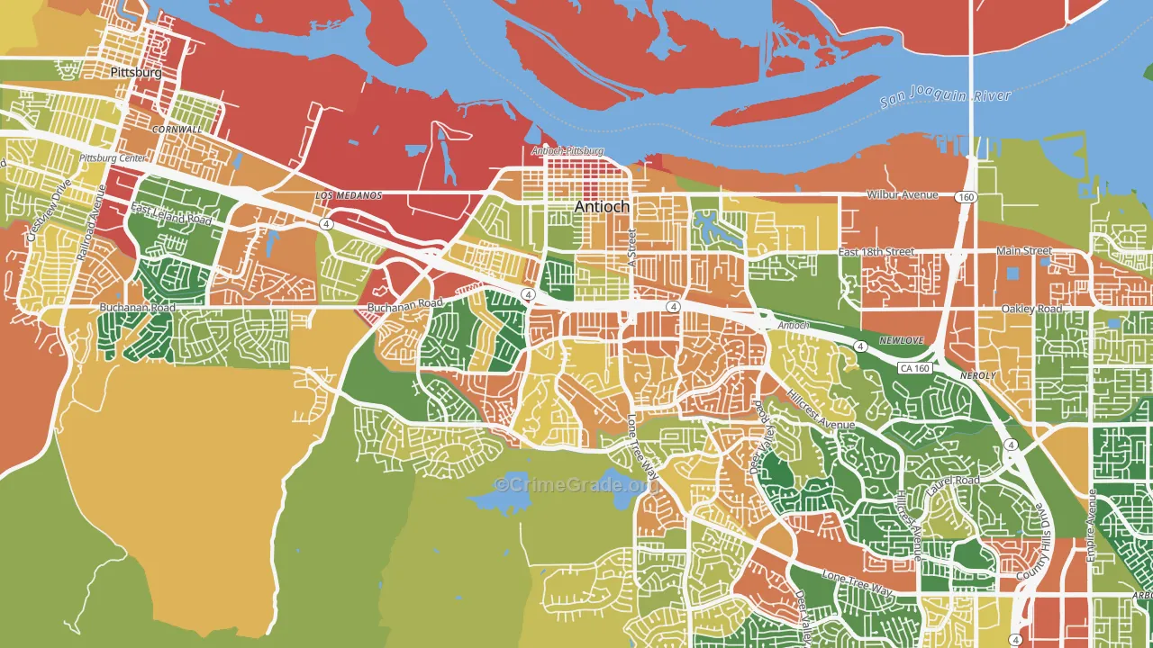 94509, CA Map of Theft Rates
