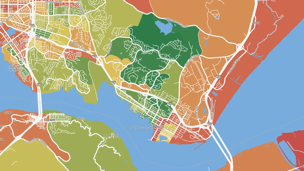 94510, CA Map of Theft Rates