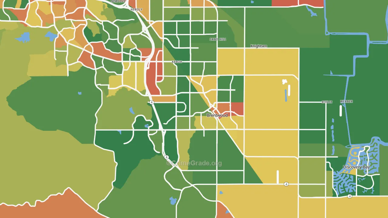 94513, CA Map of Theft Rates