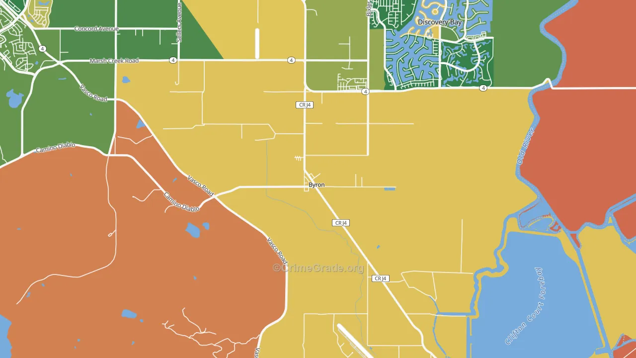 94514, CA Map of Theft Rates