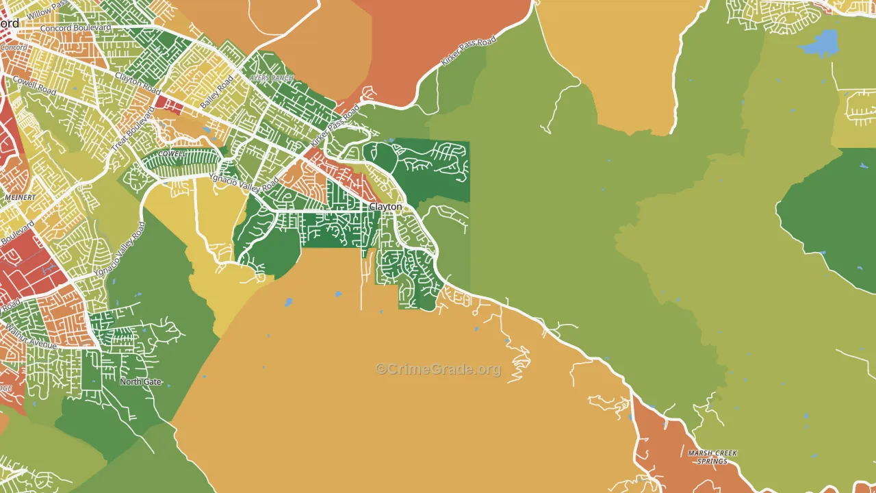 94517, CA Map of Theft Rates
