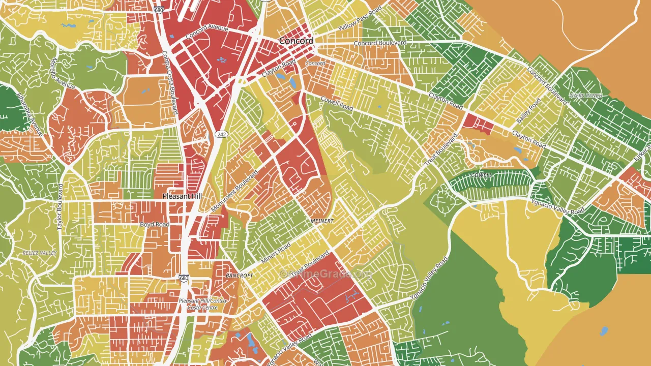 94518, CA Map of Theft Rates