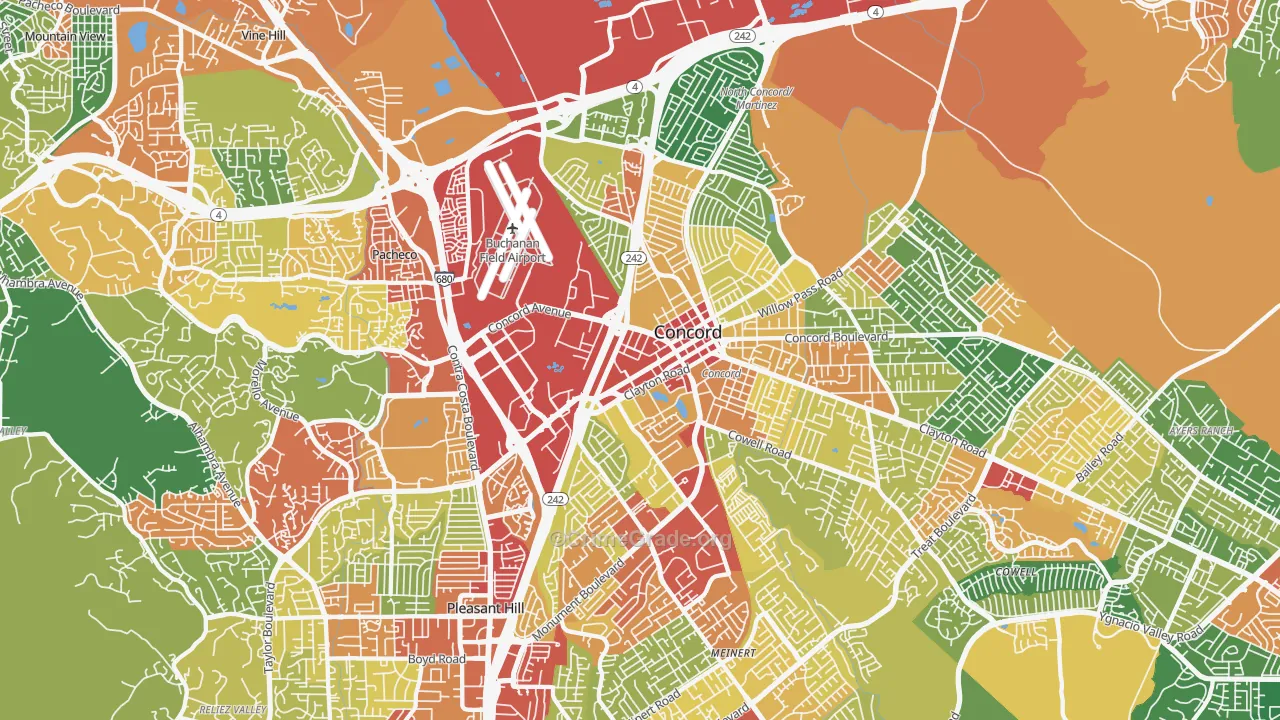94520, CA Map of Theft Rates