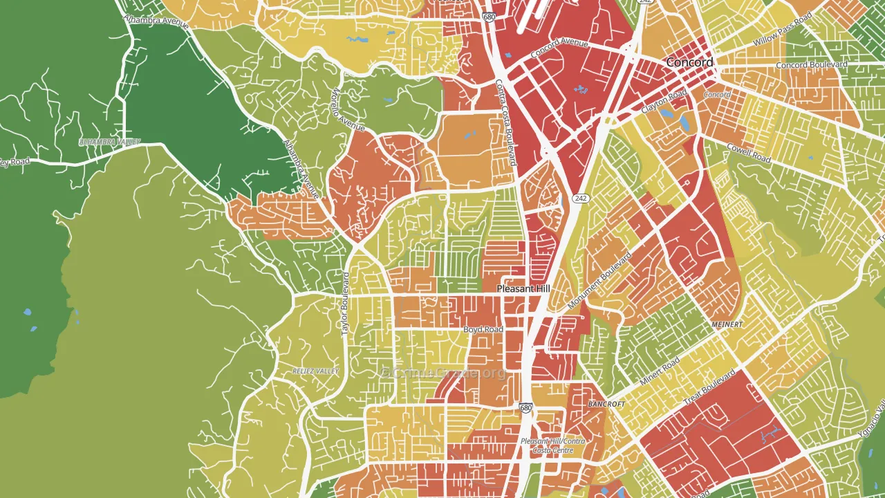 94523, CA Map of Theft Rates