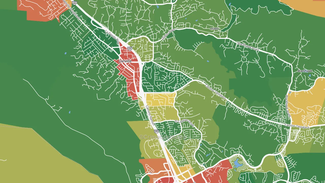 94526, CA Map of Theft Rates