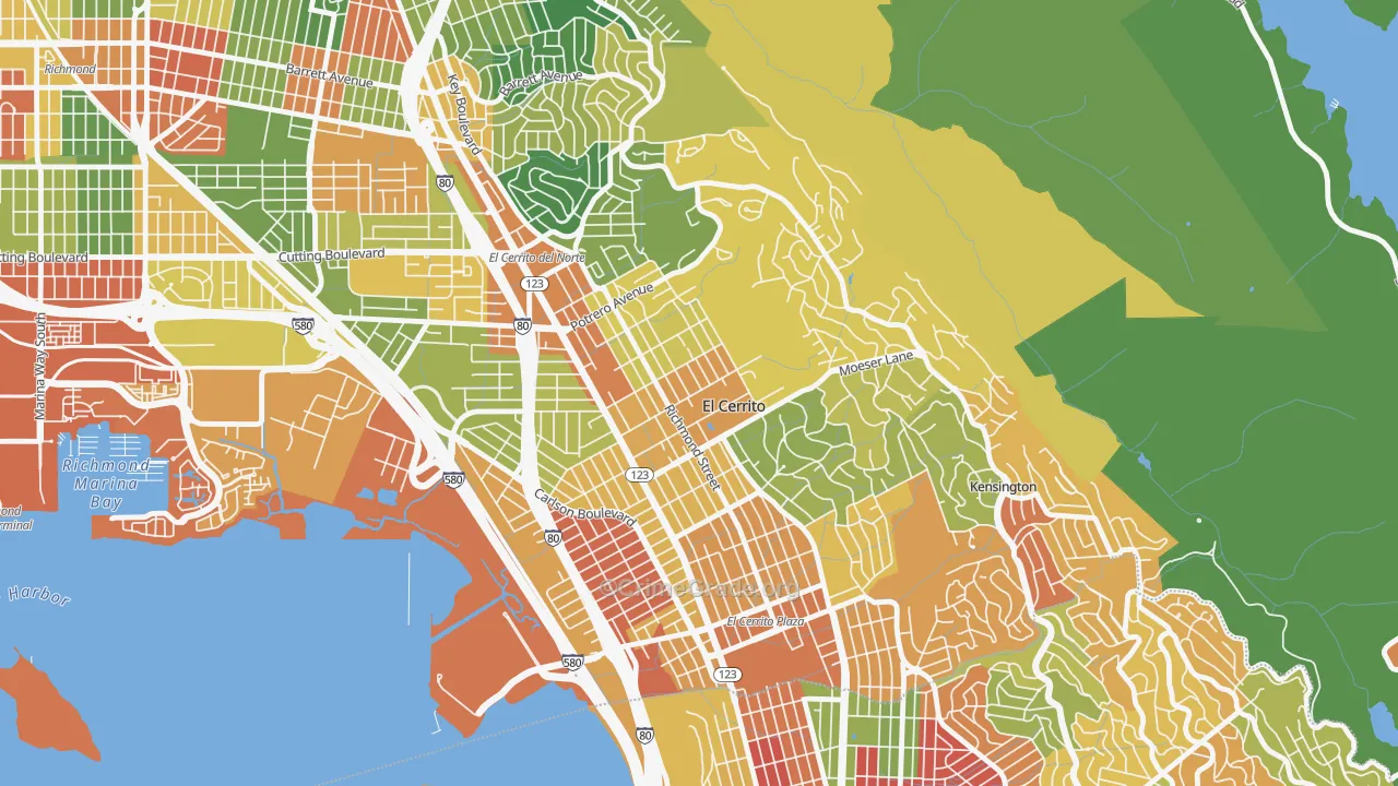94530, CA Map of Theft Rates