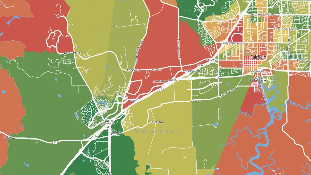 94534, CA Map of Theft Rates